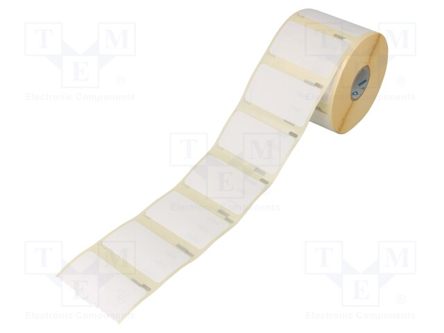 Label; Width: 32mm; Colour: white; L: 57mm
