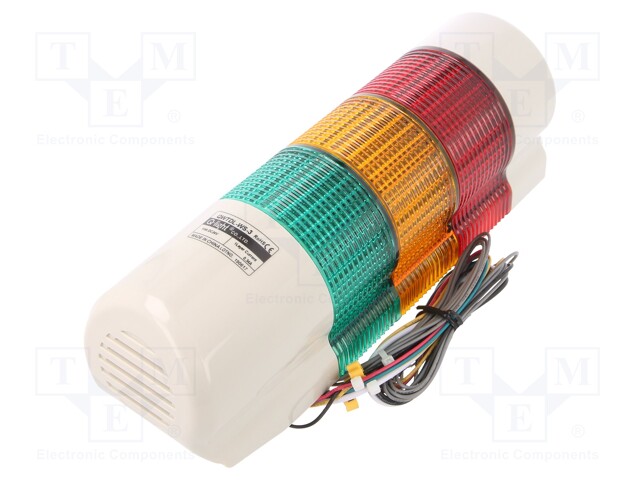 Signaller: signalling column; siren,continuous light; LED; IP54