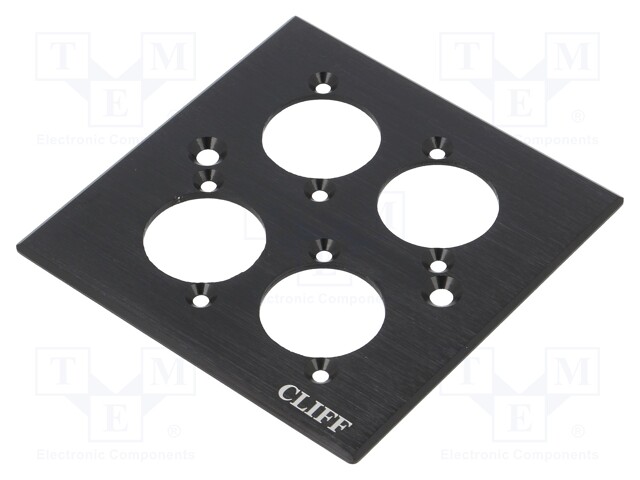 Mounting adapter; quadruple,with logo; countersunk screw hole