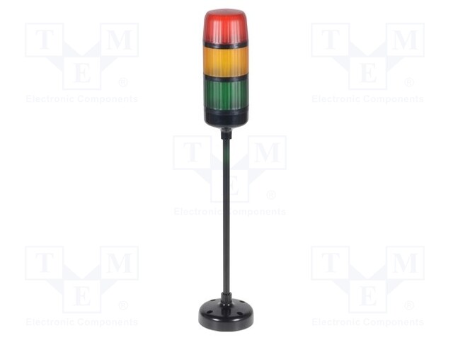Signaller: signalling column; Colour: red/yellow/green; LED; IP65