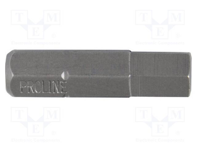 Screwdriver bit; hex key; HEX 4mm; Overall len: 25mm; 2pcs.