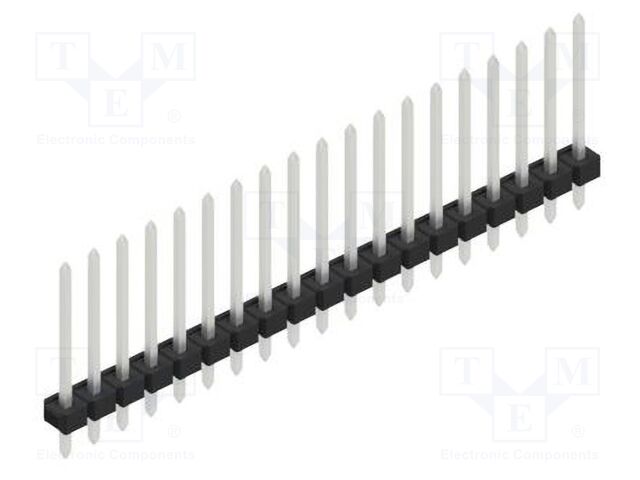 Connector: pin strips; pin header; male; PIN: 19; 2.54mm; THT; 1x19