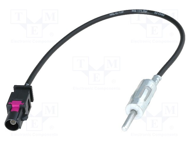 Antenna adapter; DIN plug,Fakra plug; with lead; 0.23m; BMW