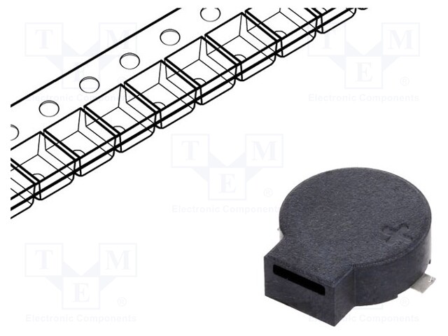 Sound transducer: elektromagnetic alarm; SMD; 2700Hz; 100mA; 16Ω