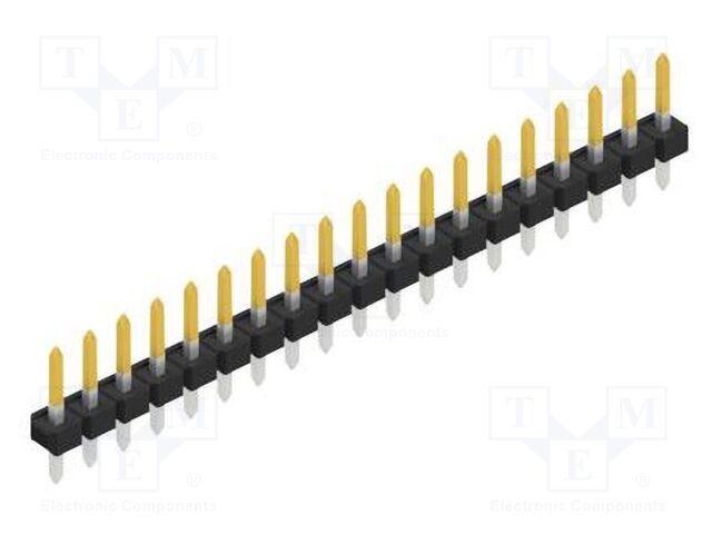 Connector: pin strips; pin header; male; PIN: 19; 2.54mm; THT; 1x19