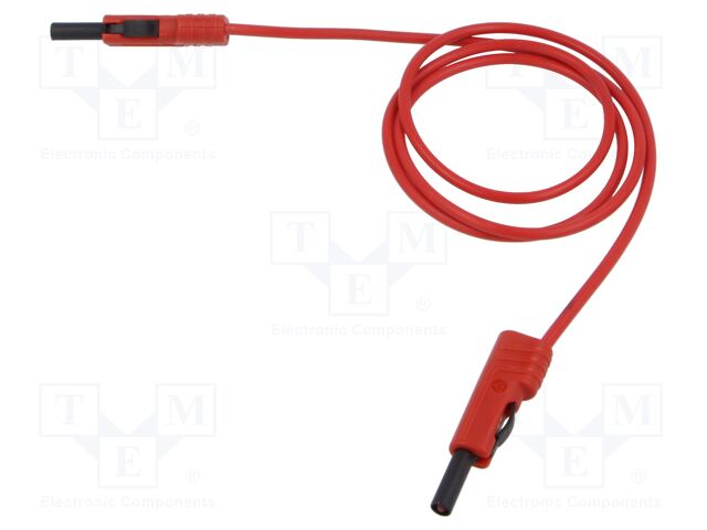 Test lead; 60VDC; 30VAC; 16A; insulated,with 4mm axial socket