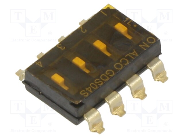 Switch: DIP-SWITCH; Pos: 2; SPST; 0.1A/24VDC; Illumin: none; 100mΩ