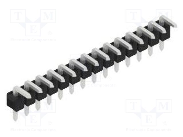 Connector: pin strips; pin header; male; PIN: 14; 2.54mm; THT; 1x14