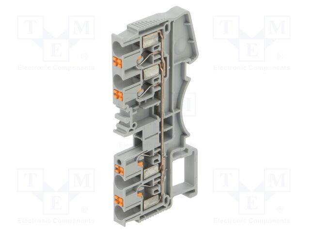 Splice terminal: rail; DS; for DIN rail mounting; spring clamp