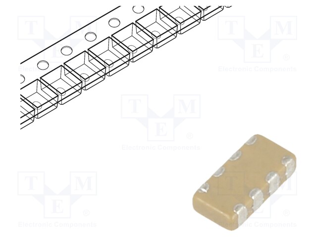 Capacitor: ceramic; 0.0039uF; 50VDC; X7R; ±5%; SMD; 0402