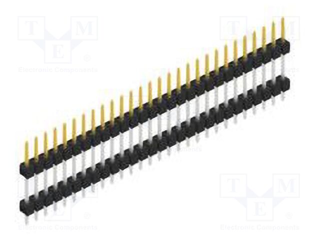 Connector: pin strips; pin header; male; PIN: 28; 2.54mm; THT; 1x28