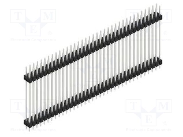 Connector: pin strips; pin header; male; PIN: 72; 2.54mm; THT; 2x36