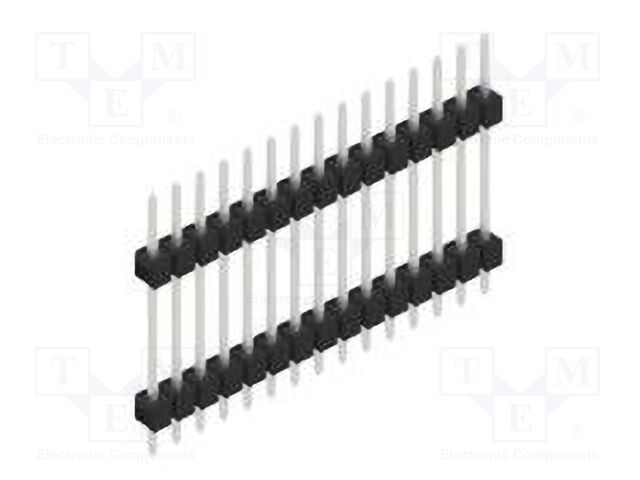 Connector: pin strips; pin header; male; PIN: 15; 2.54mm; THT; 1x15