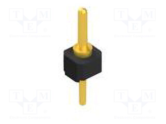 Connector: pin strips; pin header; male; PIN: 1; 2.54mm; THT; 1x1