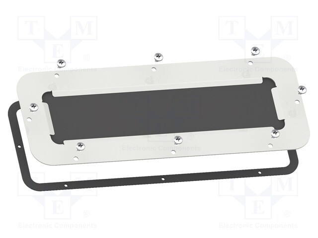 Cable gland plate; steel; W: 495mm; L: 220mm; Spacial S3D; D: 1.5mm