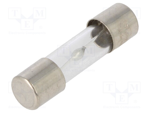 Fuse: fuse; 20A; 250VAC; glass; 20x5.2mm; brass; bulk; nickel plated