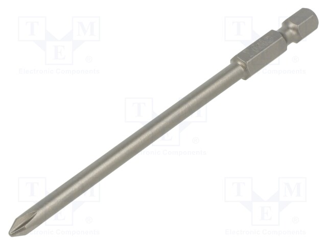 Screwdriver bit; Phillips; PH1; Overall len: 100mm