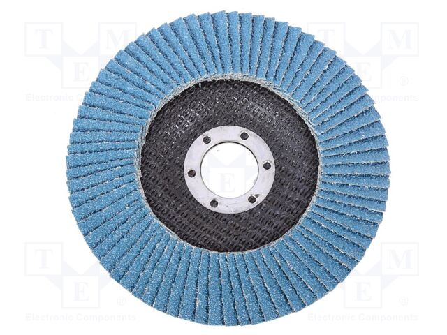 Flap grinding wheels; Ø: 125mm; Øhole: 22.2mm; Granularity: 60
