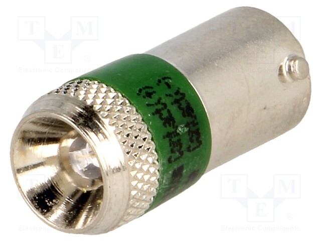 LED lamp; Colour: green; Cap: BA9S; 24VAC; 24VDC