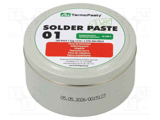 Flux: rosin based; RMA; paste; can; 100g