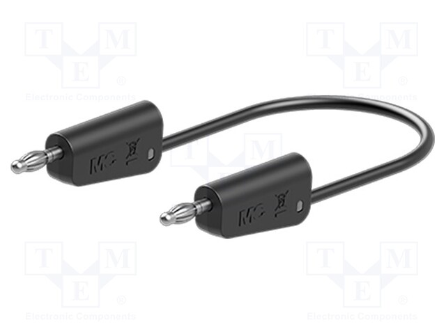 Test lead; 32A; 4mm banana plug-4mm banana plug; Urated: 60V