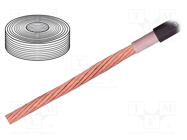 Wire: motor; chainflex® CF330.D; 1x16mm2; TPE; black; stranded; Cu
