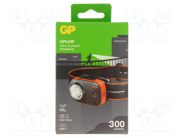 Torch: LED headtorch; 5lm,40lm,170lm,300lm; IPX6; XPLOR