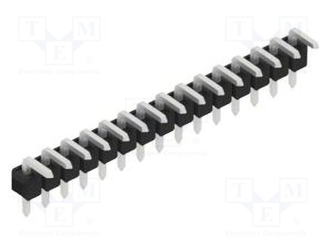 Connector: pin strips; pin header; male; PIN: 15; 2.54mm; THT; 1x15