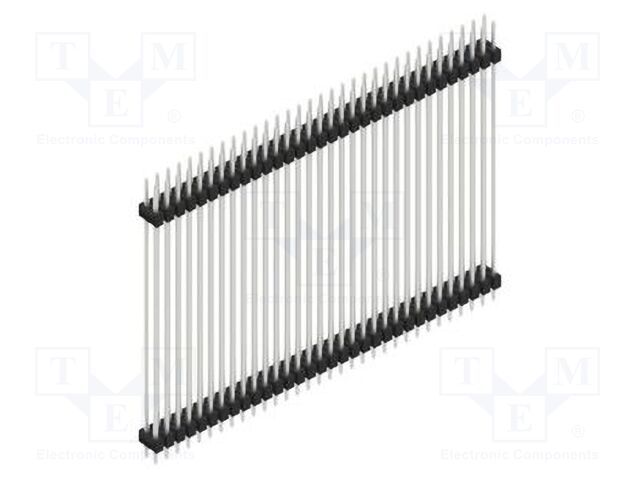 Connector: pin strips; pin header; male; PIN: 64; 2.54mm; THT; 2x32
