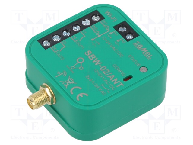 Gate controller; SUPLA; flush mount; 12÷24VAC; 12÷24VDC; IP20