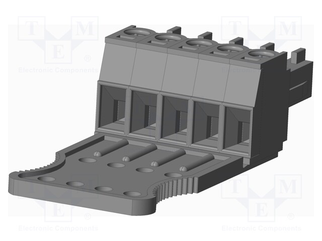 Connector: pluggable terminal block; plug; female; straight; grey