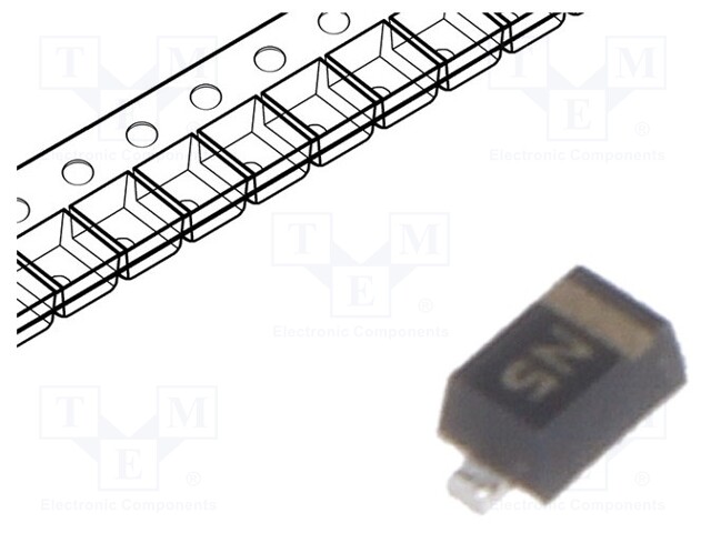 Diode: transil; 160W; 27V; 3A; unidirectional; SOD523
