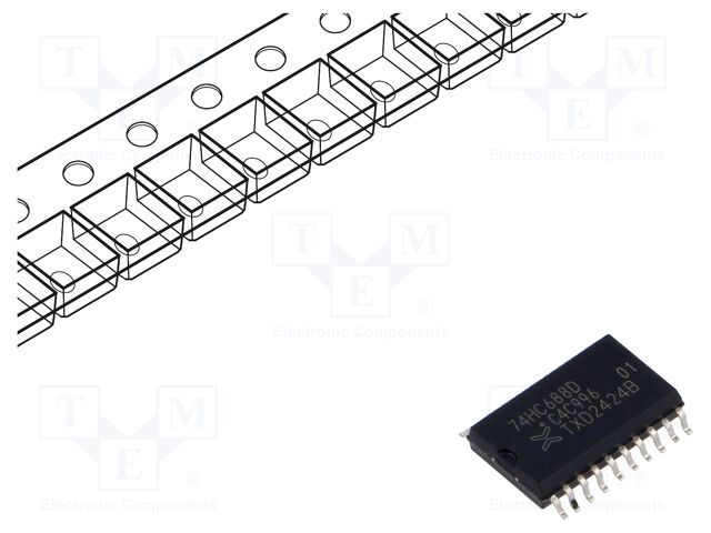 IC: digital; 8bit,comparator; CMOS; SMD; SO20-W; HC; reel,tape