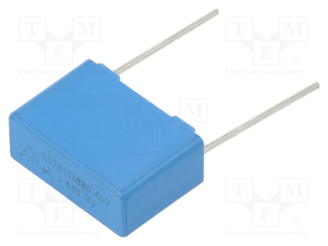 Capacitor: polypropylene; MKP; 100nF; 7x12.5x18mm; THT; ±5%; 15mm