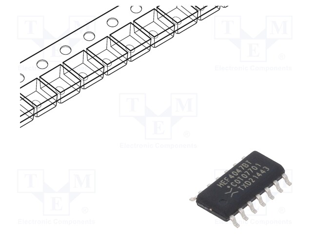 IC: digital; astable/monostable,multivibrator; SMD; SOP14