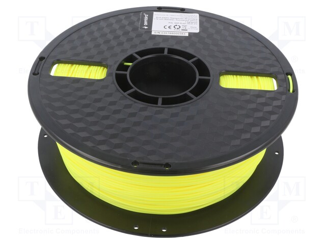 Filament: PLA; 1.75mm; fluorescent red; 190÷220°C; 1kg