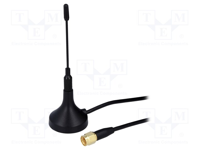 Antenna; RF; 3dBi; Mounting: magnet; 1710÷1990MHz,824÷960MHz; SMA