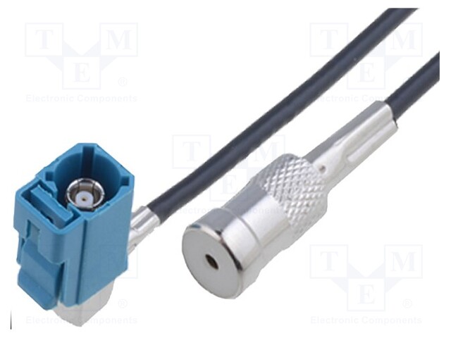 Antenna adapter; Fakra socket,ISO socket; 0.25m; VW; MFD2,RNS2