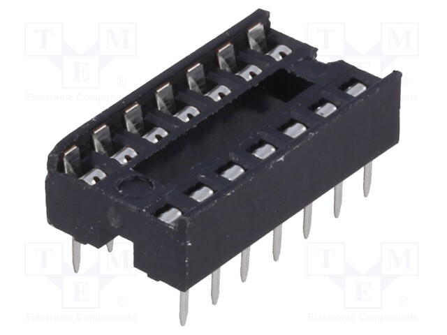 Socket: DIP; PIN: 14; 7.62mm; THT; Pitch: 2.54mm; -40÷105°C