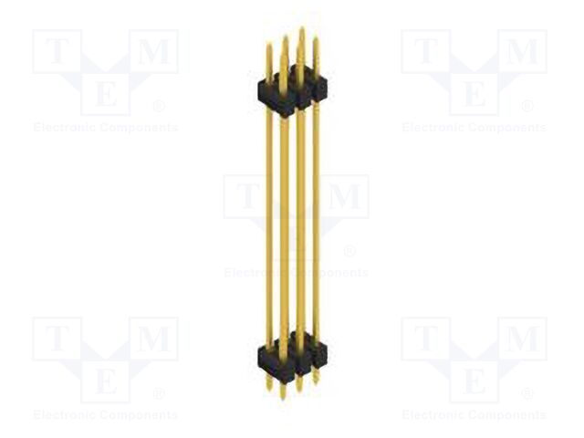 Connector: pin strips; pin header; male; PIN: 6; 2.54mm; THT; 2x3