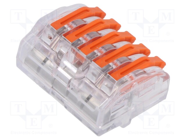 Quick splice; spring clamp; 0.5÷4mm2; 450V; 32A; for cable; ways: 1