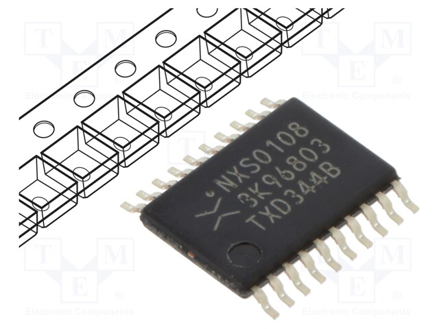 IC: digital; 8bit,bidirectional,transceiver,translator; TSSOP20