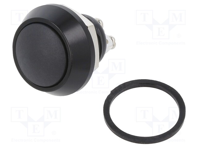 ANTI-VADAL PUSHBUTTON SWITCH, SPST, 2A, 48VDC