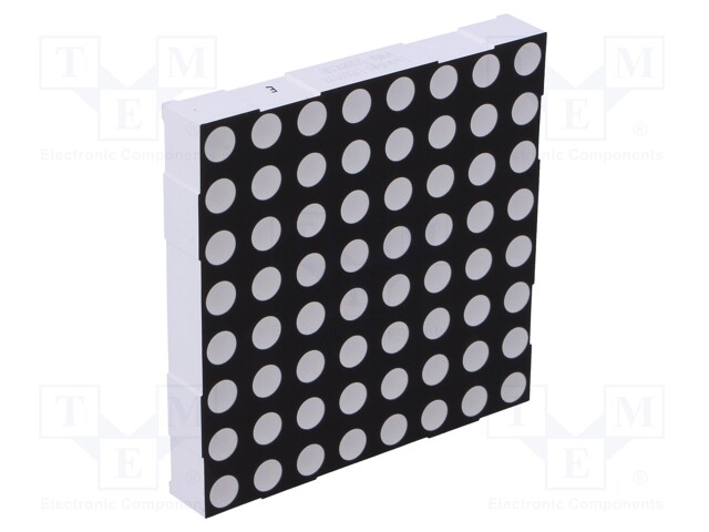 Display: LED; matrix; 8x8; yellow-green; 3÷6mcd; cathode; 2.2÷2.8V