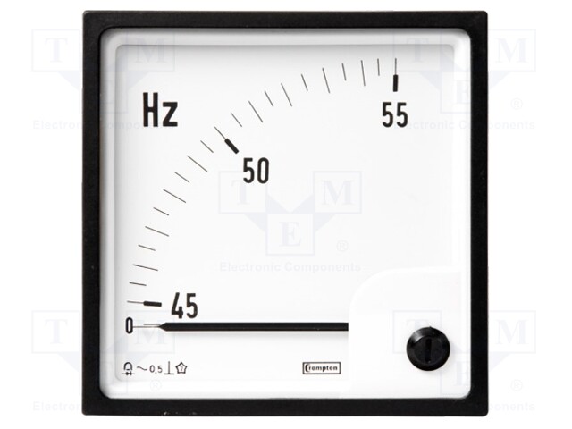 Meter: panel; analogue; 200/250VAC; Class: 0,5; 45÷55Hz; IP52; panel
