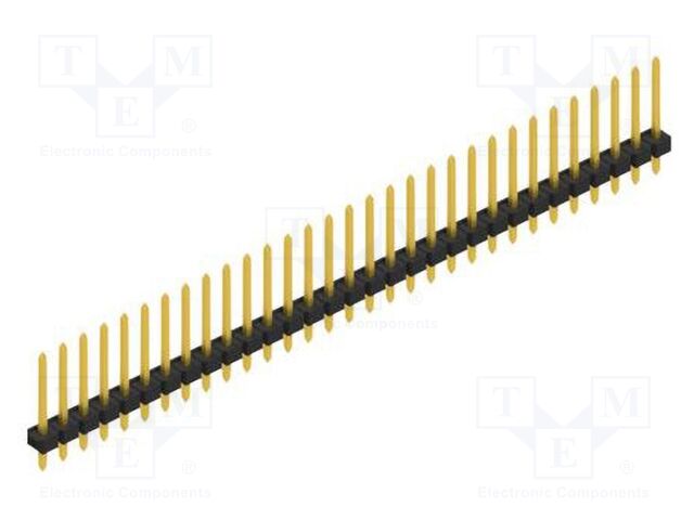 Connector: pin strips; pin header; male; PIN: 31; 2.54mm; THT; 1x31