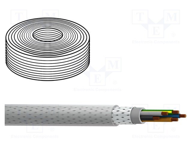 Wire; MACHFLEX 375SY; galwanized steel wire braid; PVC; 300/500V