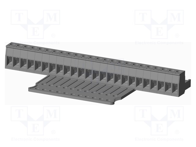 Connector: pluggable terminal block; plug; female; straight; grey