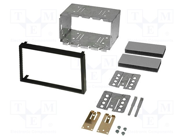 Universal mounting half frame; 2 DIN