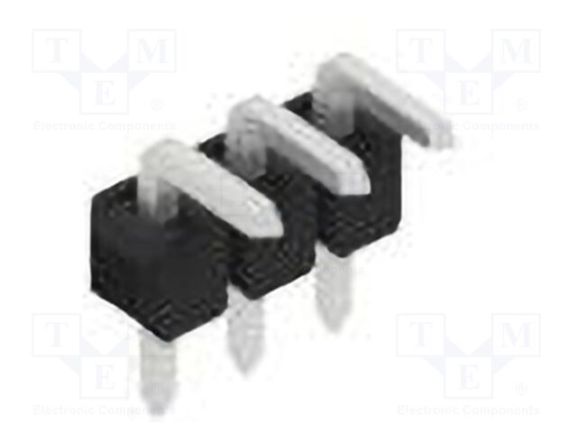 Connector: pin strips; pin header; male; PIN: 3; 2.54mm; THT; 1x3